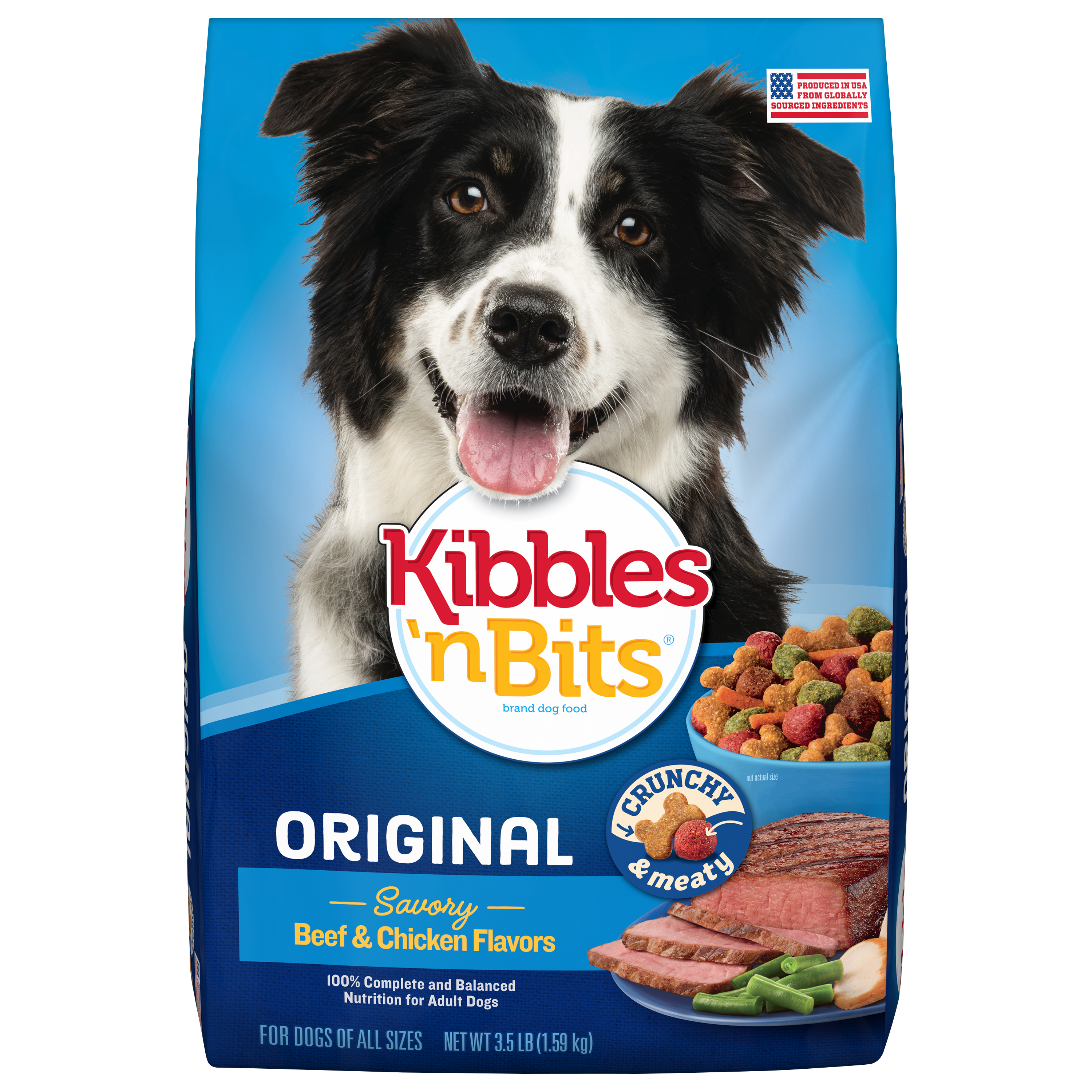 Kibbles n Bits Original Savory Beef Chicken Dry Dog Food